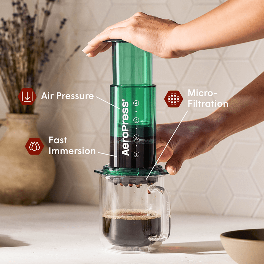AeroPress Original Coffee And Espresso Maker – Rich, Smooth Flavor In Just 30 Seconds (Model 83R20)