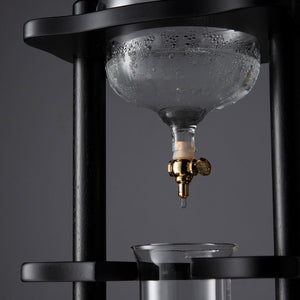 Yama 6-8 Cup Cold Brew Tower Straight Black Wood Frame (32oz)